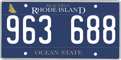 RI license plate 963688