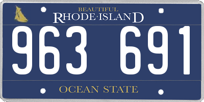 RI license plate 963691