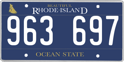 RI license plate 963697