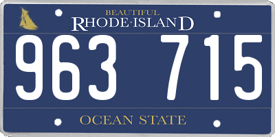 RI license plate 963715