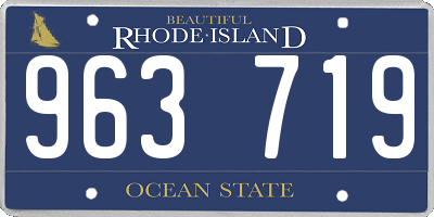 RI license plate 963719