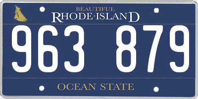 RI license plate 963879