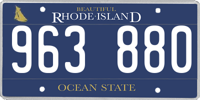 RI license plate 963880