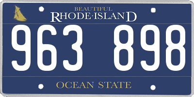 RI license plate 963898