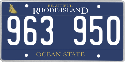 RI license plate 963950