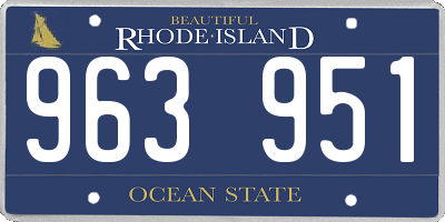 RI license plate 963951