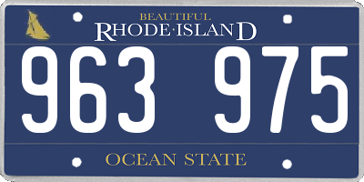 RI license plate 963975