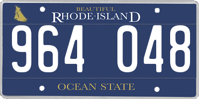 RI license plate 964048
