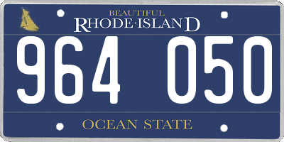 RI license plate 964050