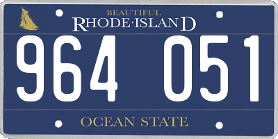 RI license plate 964051