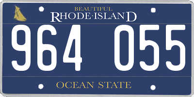 RI license plate 964055