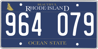 RI license plate 964079