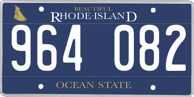 RI license plate 964082