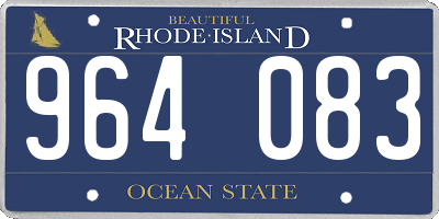 RI license plate 964083