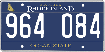 RI license plate 964084