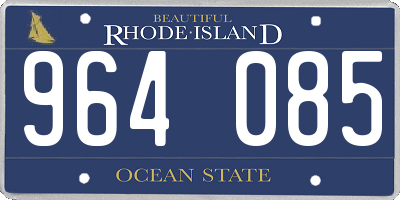RI license plate 964085