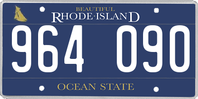 RI license plate 964090