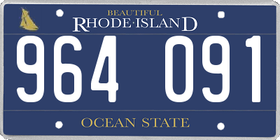 RI license plate 964091