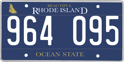 RI license plate 964095