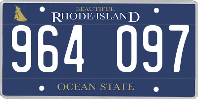 RI license plate 964097