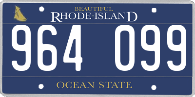 RI license plate 964099