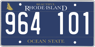 RI license plate 964101
