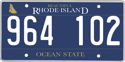 RI license plate 964102