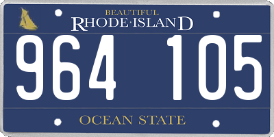 RI license plate 964105
