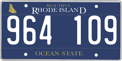RI license plate 964109