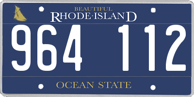 RI license plate 964112