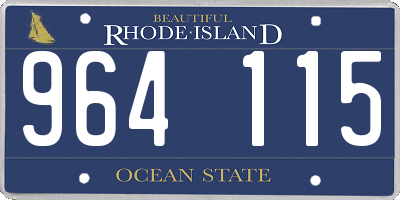 RI license plate 964115