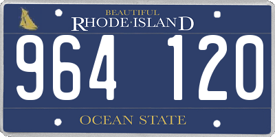 RI license plate 964120