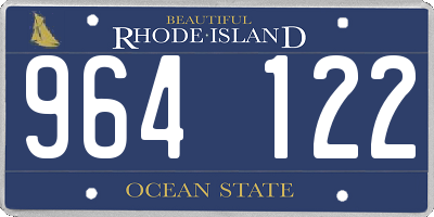 RI license plate 964122