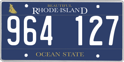 RI license plate 964127