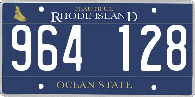 RI license plate 964128