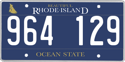 RI license plate 964129