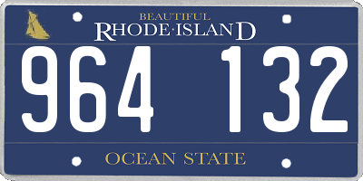 RI license plate 964132