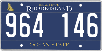 RI license plate 964146