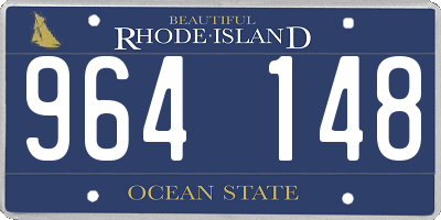 RI license plate 964148