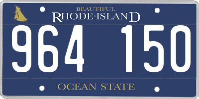 RI license plate 964150