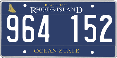 RI license plate 964152