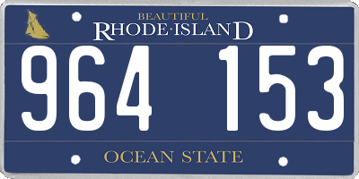 RI license plate 964153