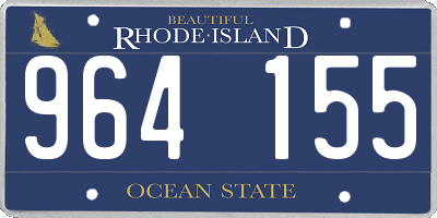 RI license plate 964155