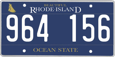 RI license plate 964156