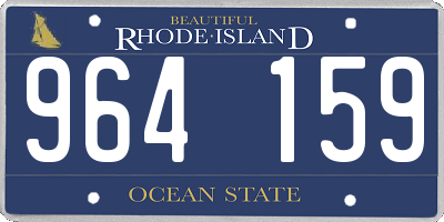 RI license plate 964159