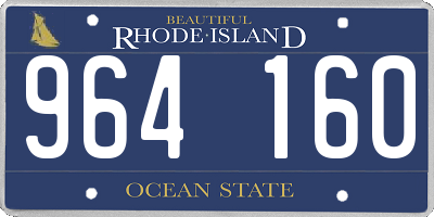 RI license plate 964160