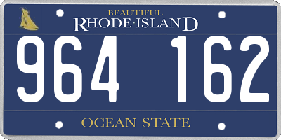 RI license plate 964162
