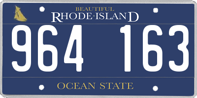 RI license plate 964163