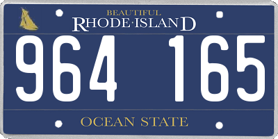 RI license plate 964165