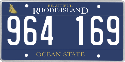 RI license plate 964169